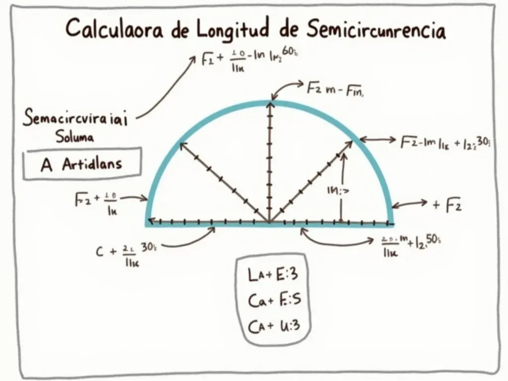 Calculadora de Longitud de Semicircunferencia