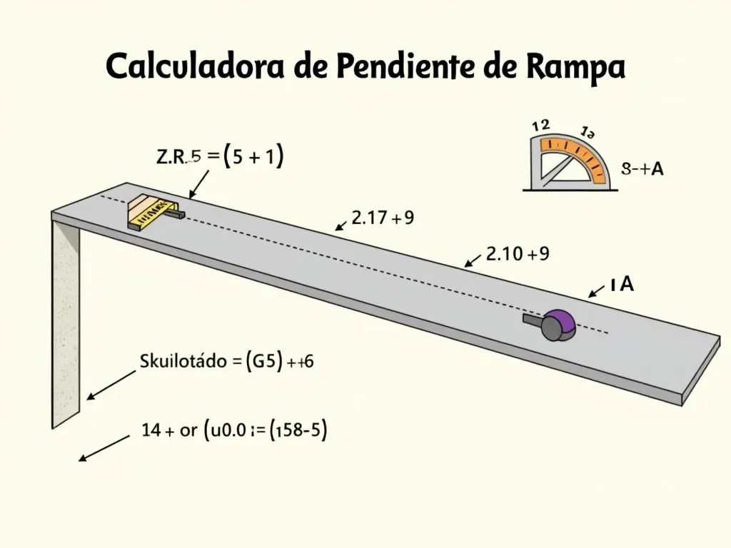 Calculadora de Pendiente de Rampa