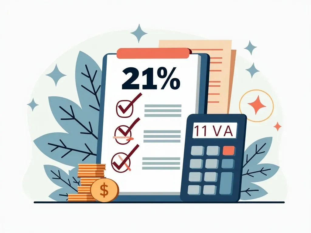 Calculadora de IVA del 21%