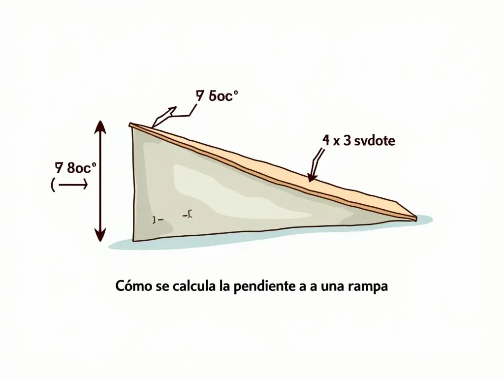 Calculadora de Pendiente de una Rampa